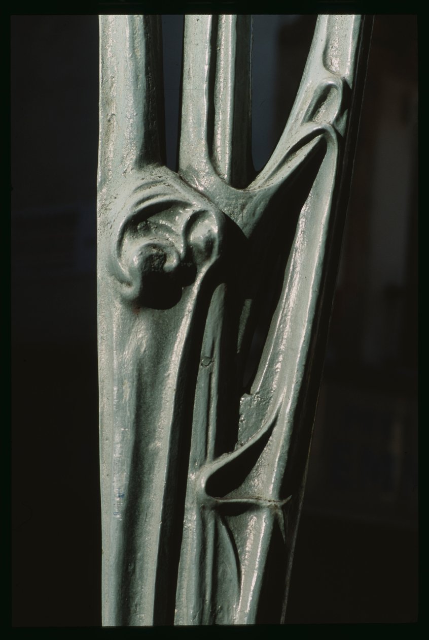 Metropolitan-aseman sisäänkäynti, yksityiskohta (rauta) tekijältä Hector Guimard