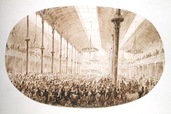 Juhla, noin 1865 tekijältä Hector Horeau