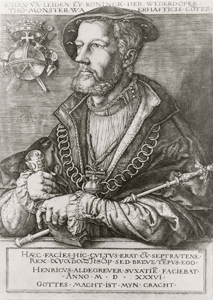 Johannes Leidenin tekijältä Heinrich Aldegrever