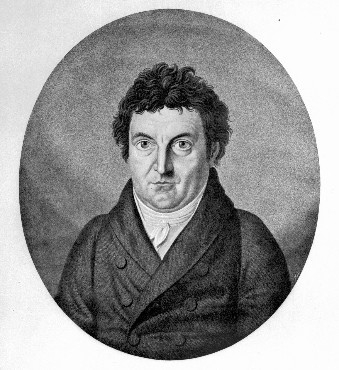 Johann Gottlieb Fichte, kaiverrettu Johann Friedrich Jugelin 1808 maalauksen mukaan. tekijältä Heinrich Anton Dahling