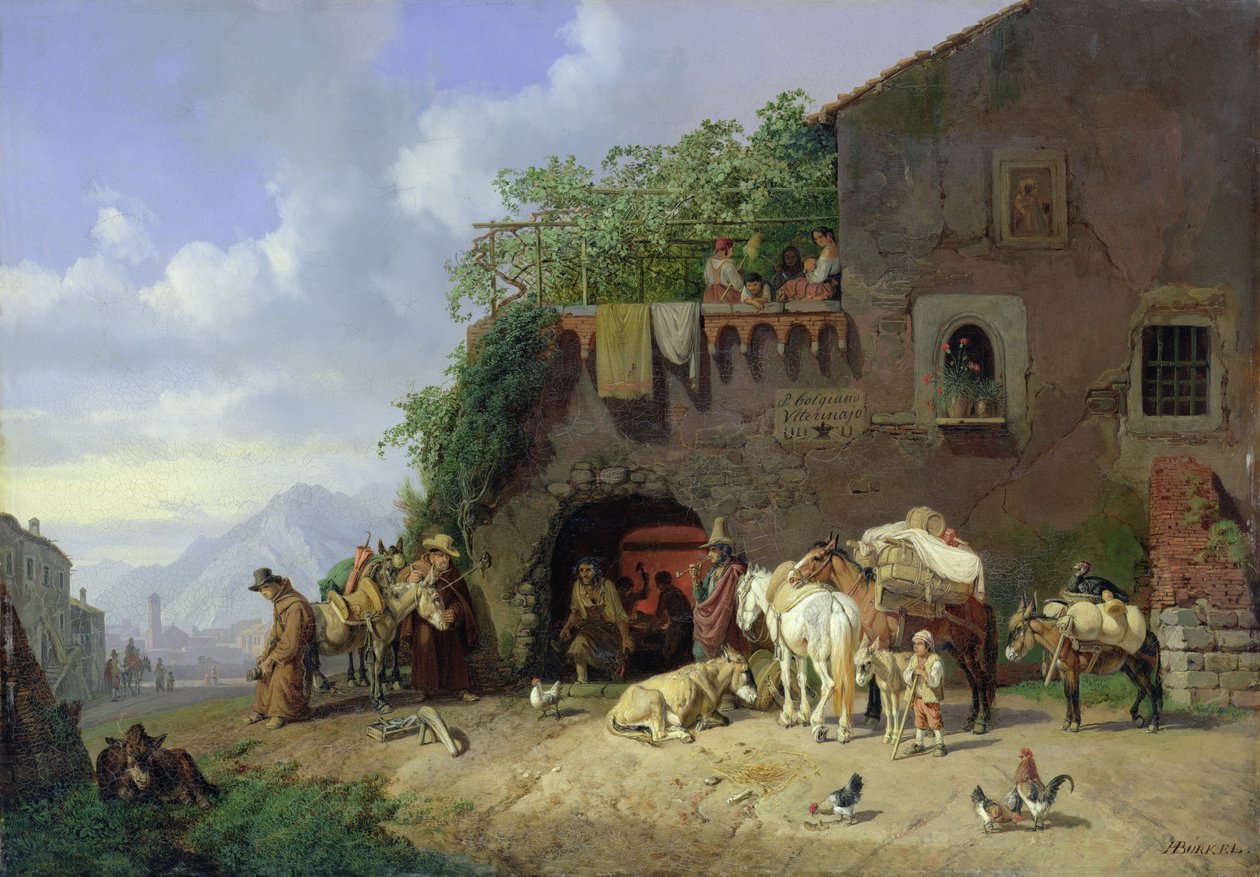 Italian Village Forge tekijältä Heinrich Burkel