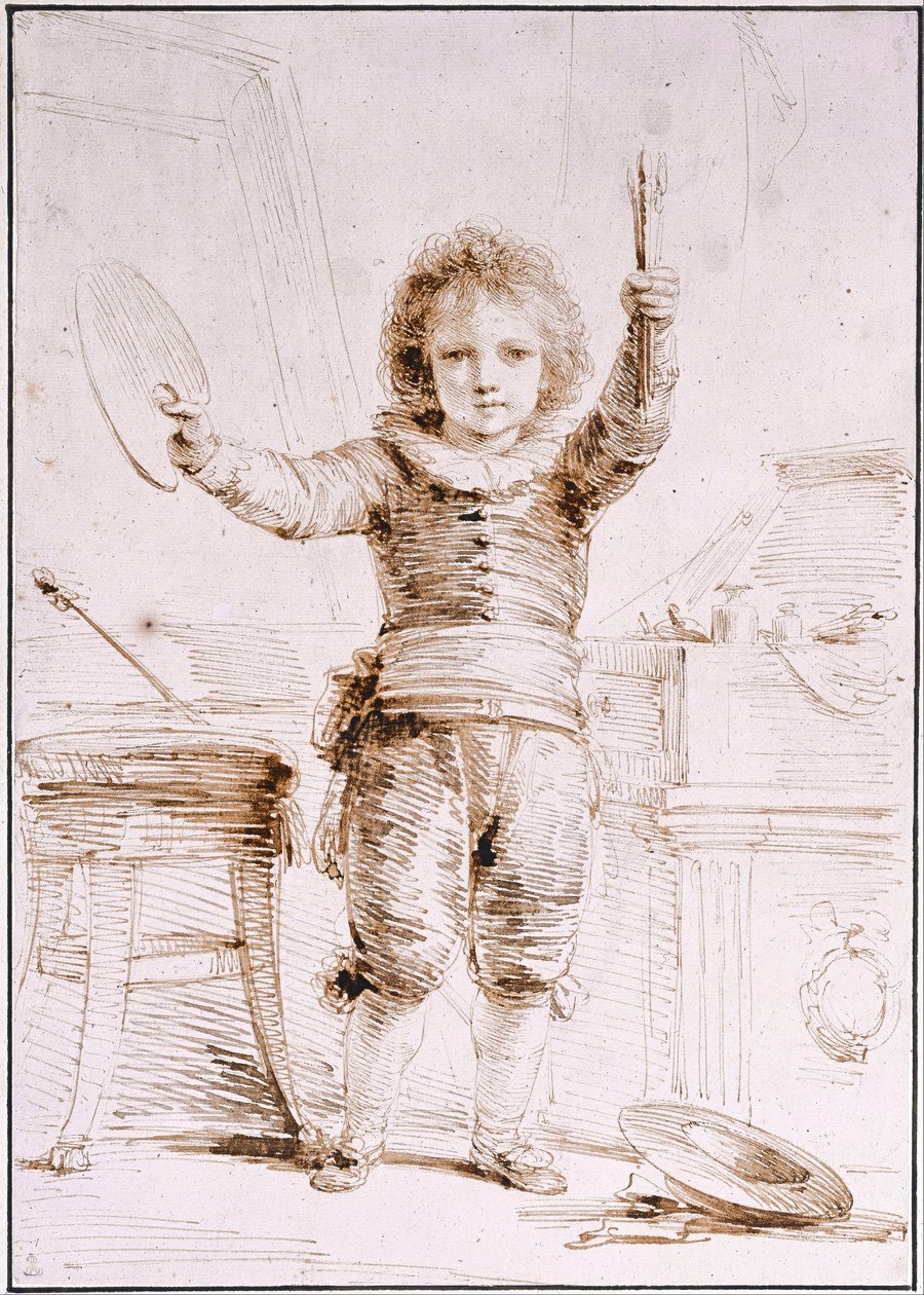 Taiteilijan poika, Heinrich, n. 1793 tekijältä Friedrich Heinrich Fuger