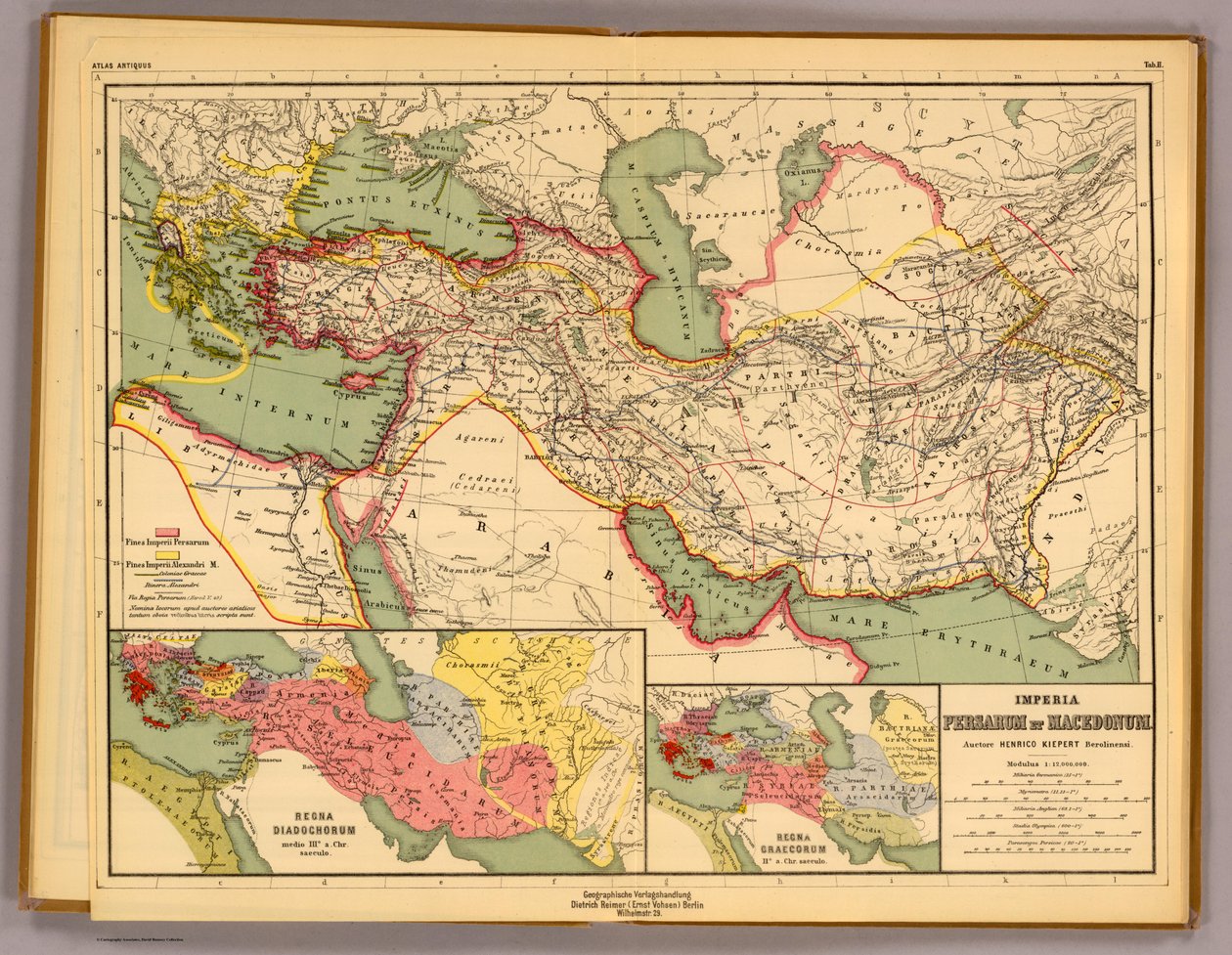 Imperia Persarum ja Macedonum. tekijältä Heinrich Kiepert