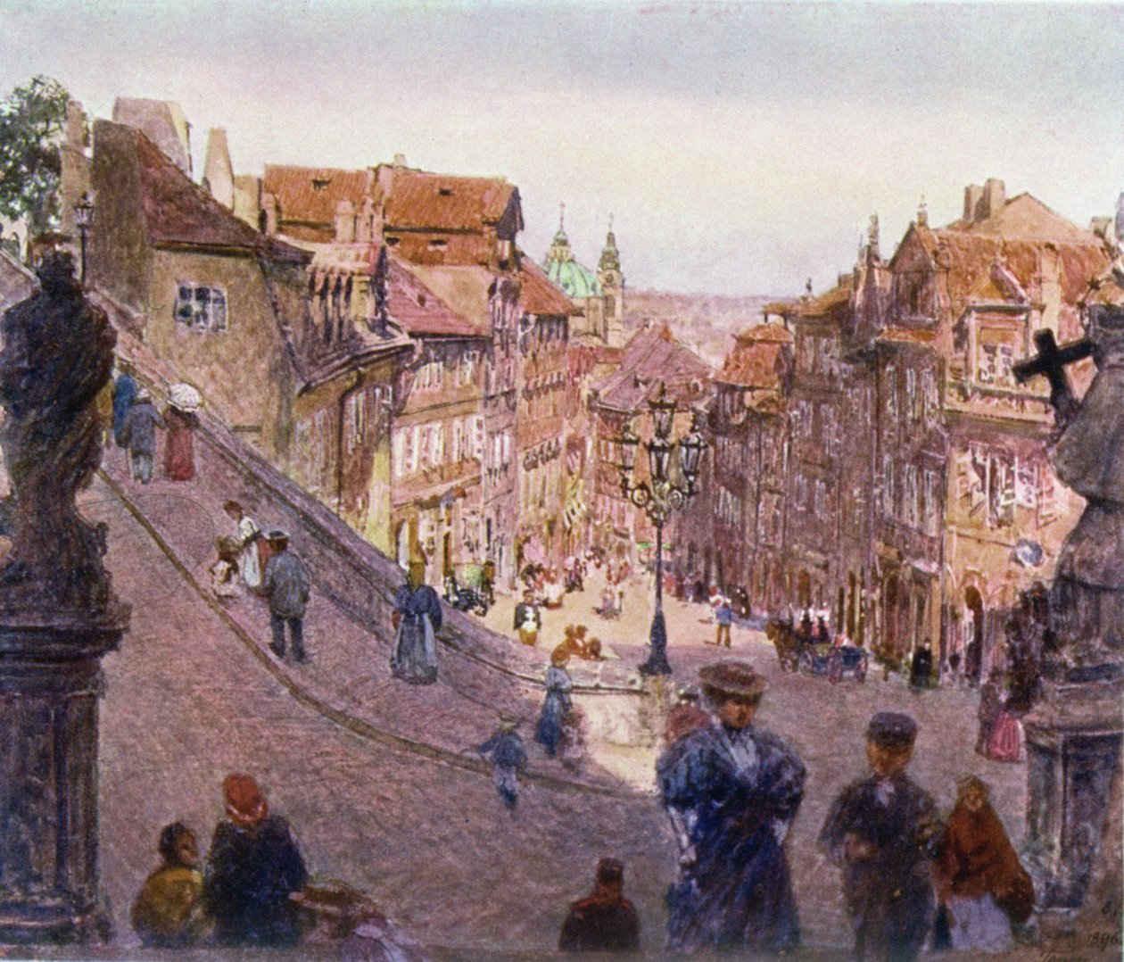 Nerudova-katu, Praha, 1909 tekijältä Heinrich Tomec