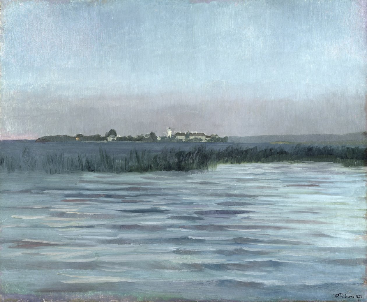 Chiemsee, 1874 tekijältä Heinrich Wilhelm Truebner