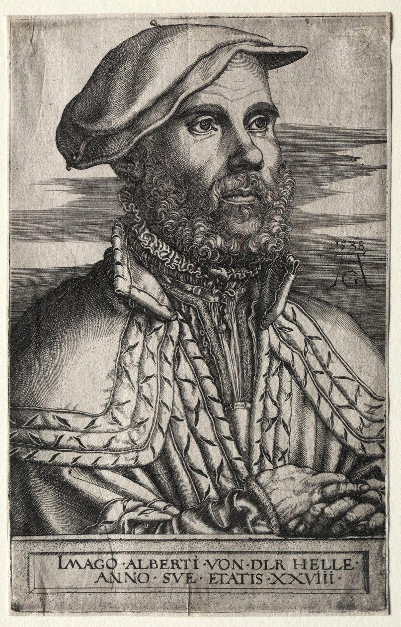 Albert van der Helle, 1538. tekijältä Heinrich Aldegrever