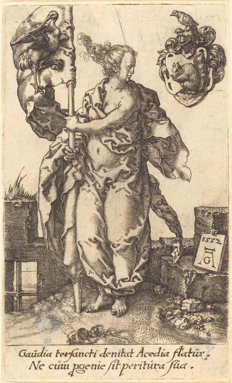 Ahkeruus, 1552. tekijältä Heinrich Aldegrever