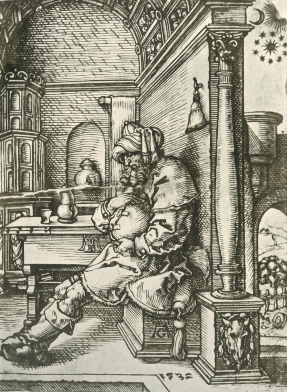 Jacob meditoi Josephin unia, 1532, 1908. tekijältä Heinrich Aldegrever