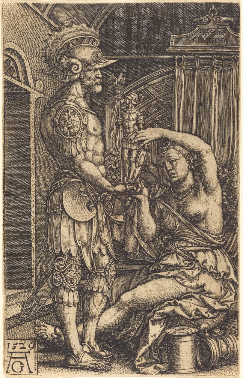 Jason ja Medea, 1529. tekijältä Heinrich Aldegrever