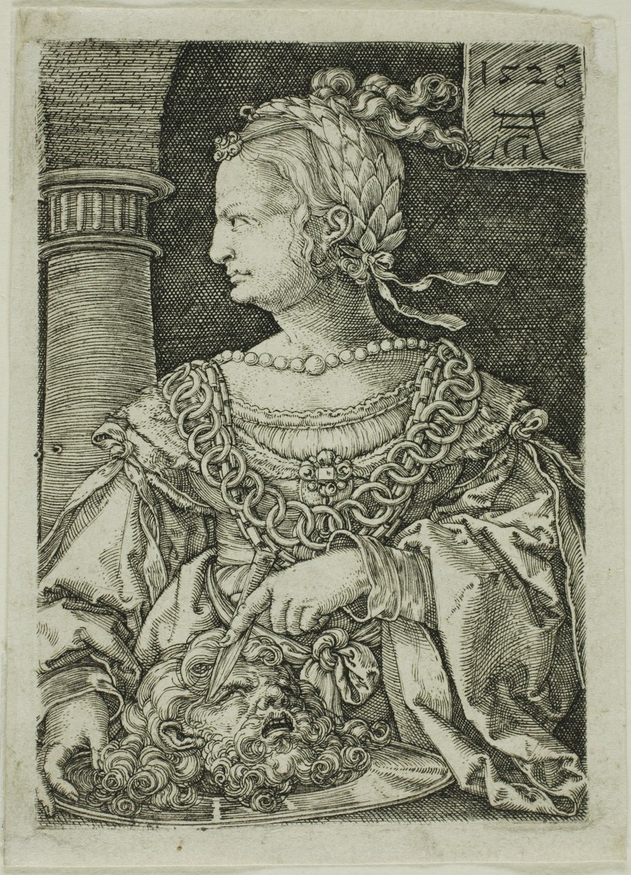 Judith Holofernesin pään kanssa tekijältä Heinrich Aldegrever