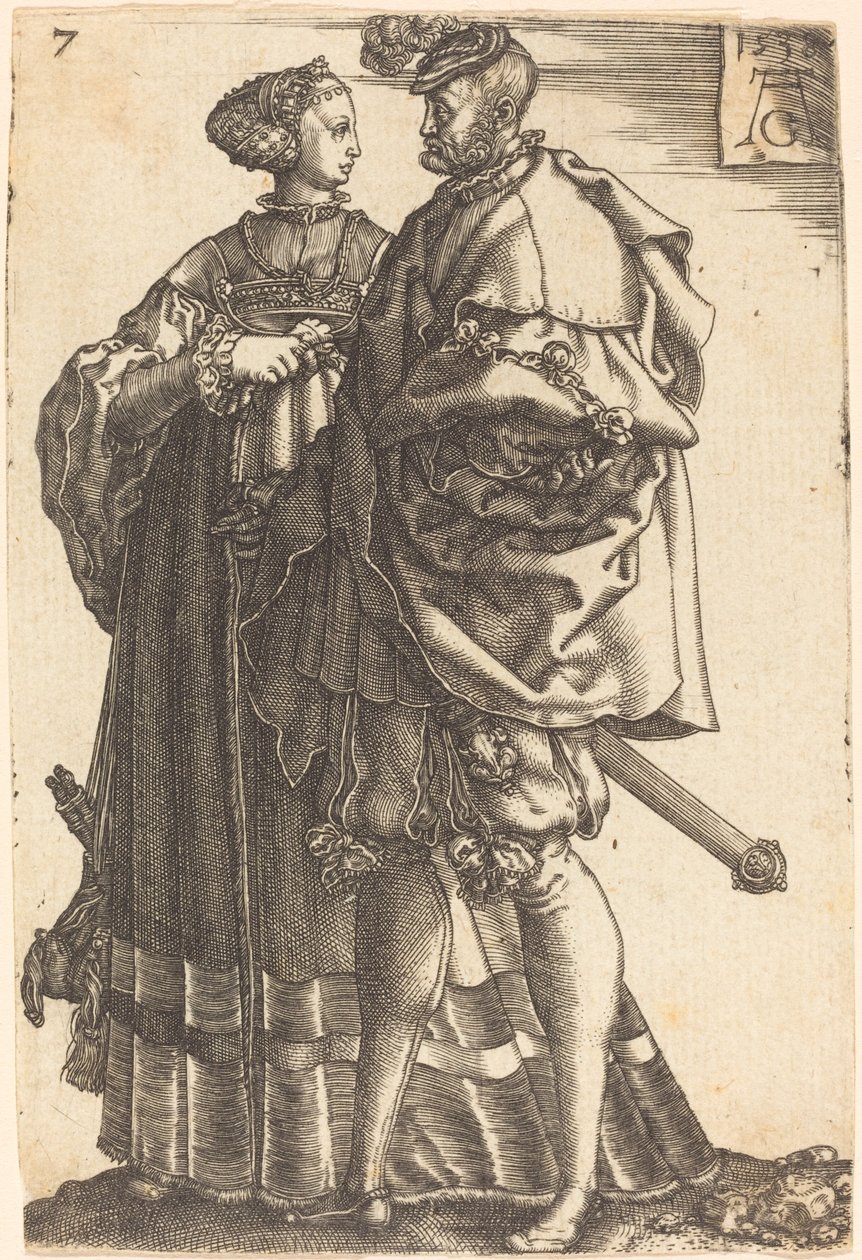 Suuret häätanssijat, 1538. tekijältä Heinrich Aldegrever