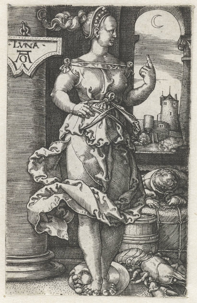 Luna (otsikko esineessä) tekijältä Heinrich Aldegrever