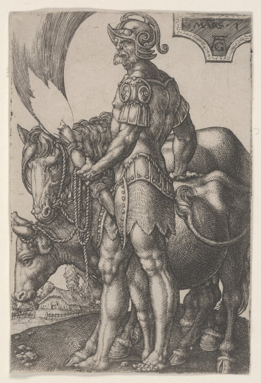 Mars, n. 1533 (kaiverrus) tekijältä Heinrich Aldegrever