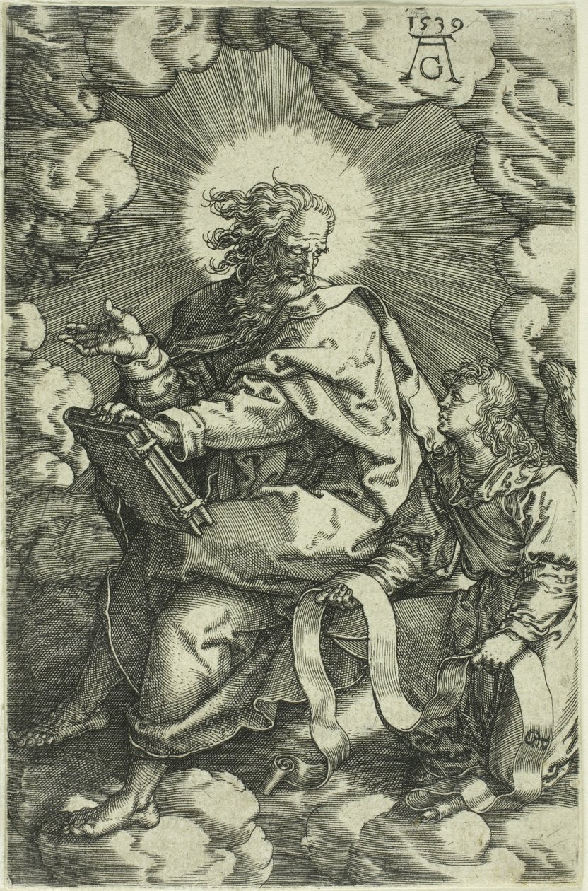 Matteus, Neljä evankelistaa, 1539 tekijältä Heinrich Aldegrever