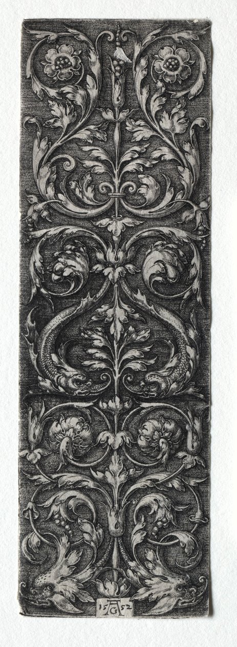 Koristesuunnittelu kaloilla, 1552. tekijältä Heinrich Aldegrever