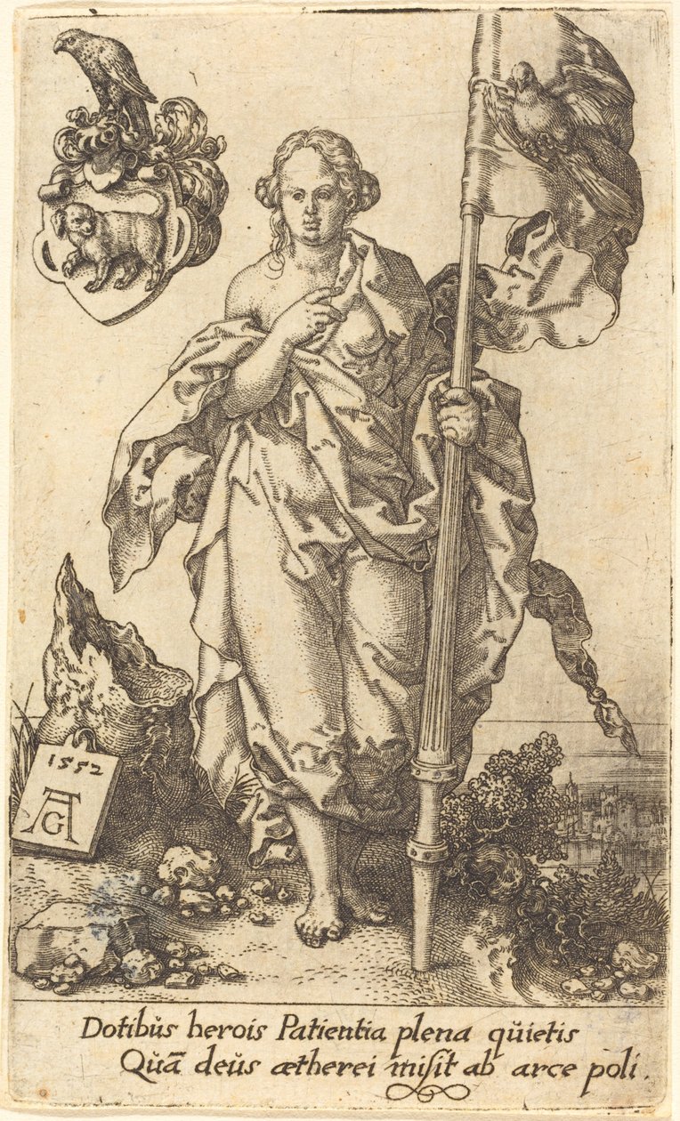 Kärsivällisyys, 1552. tekijältä Heinrich Aldegrever