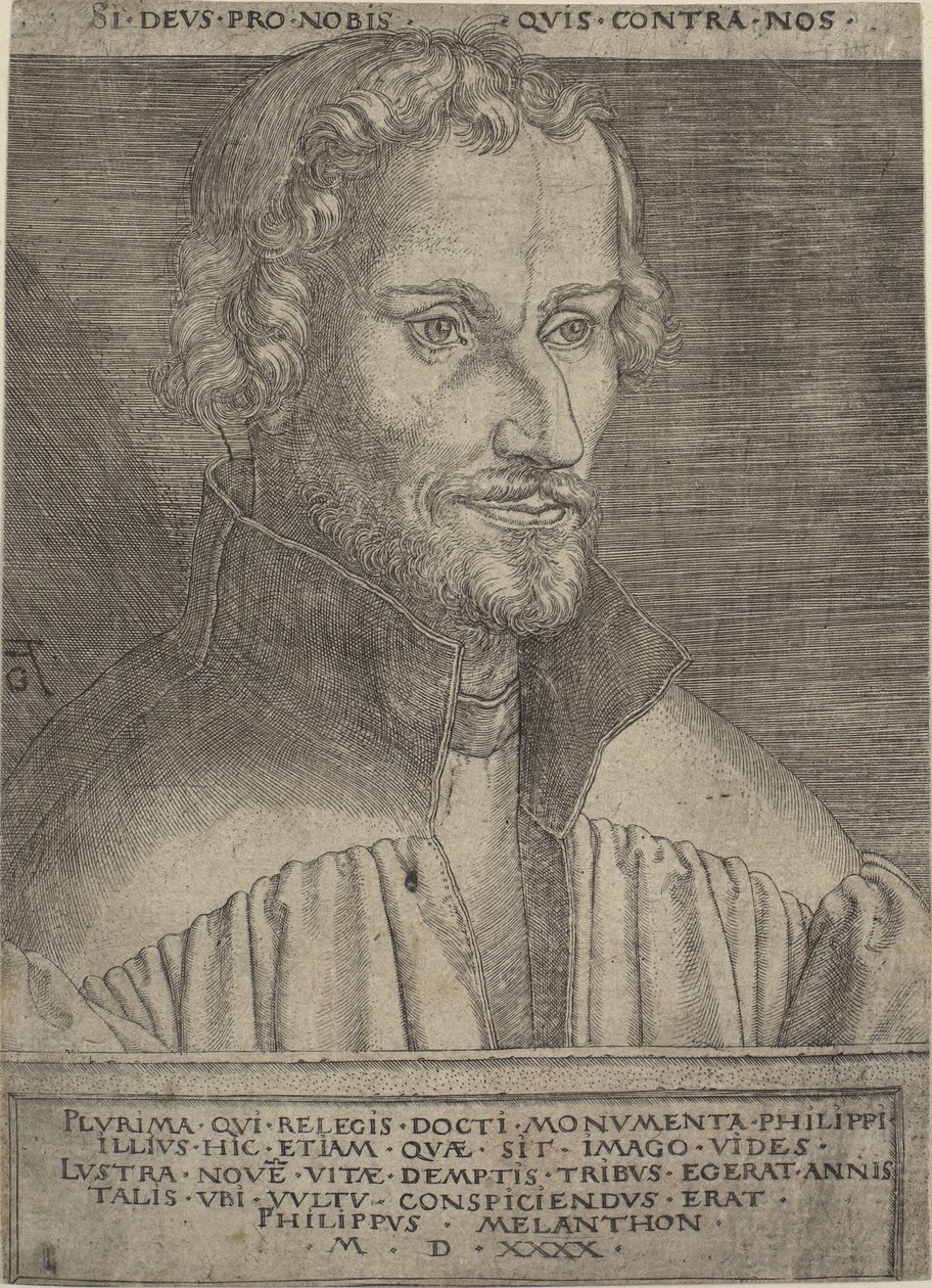 Muotokuva Philipp Melanchthonista tekijältä Heinrich Aldegrever