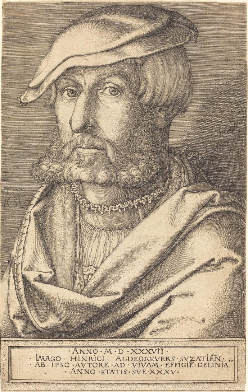 Omakuva tekijältä Heinrich Aldegrever