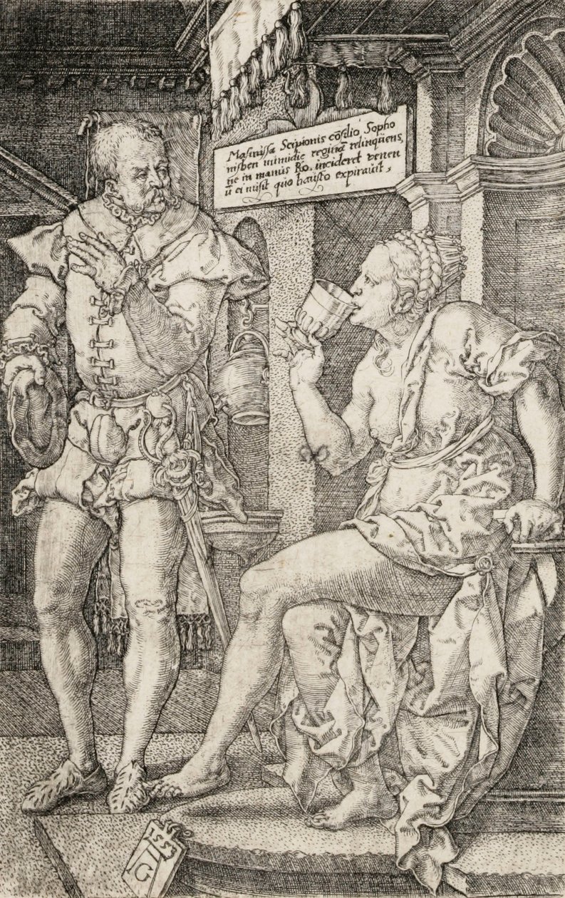 Sophonisbe tekijältä Heinrich Aldegrever