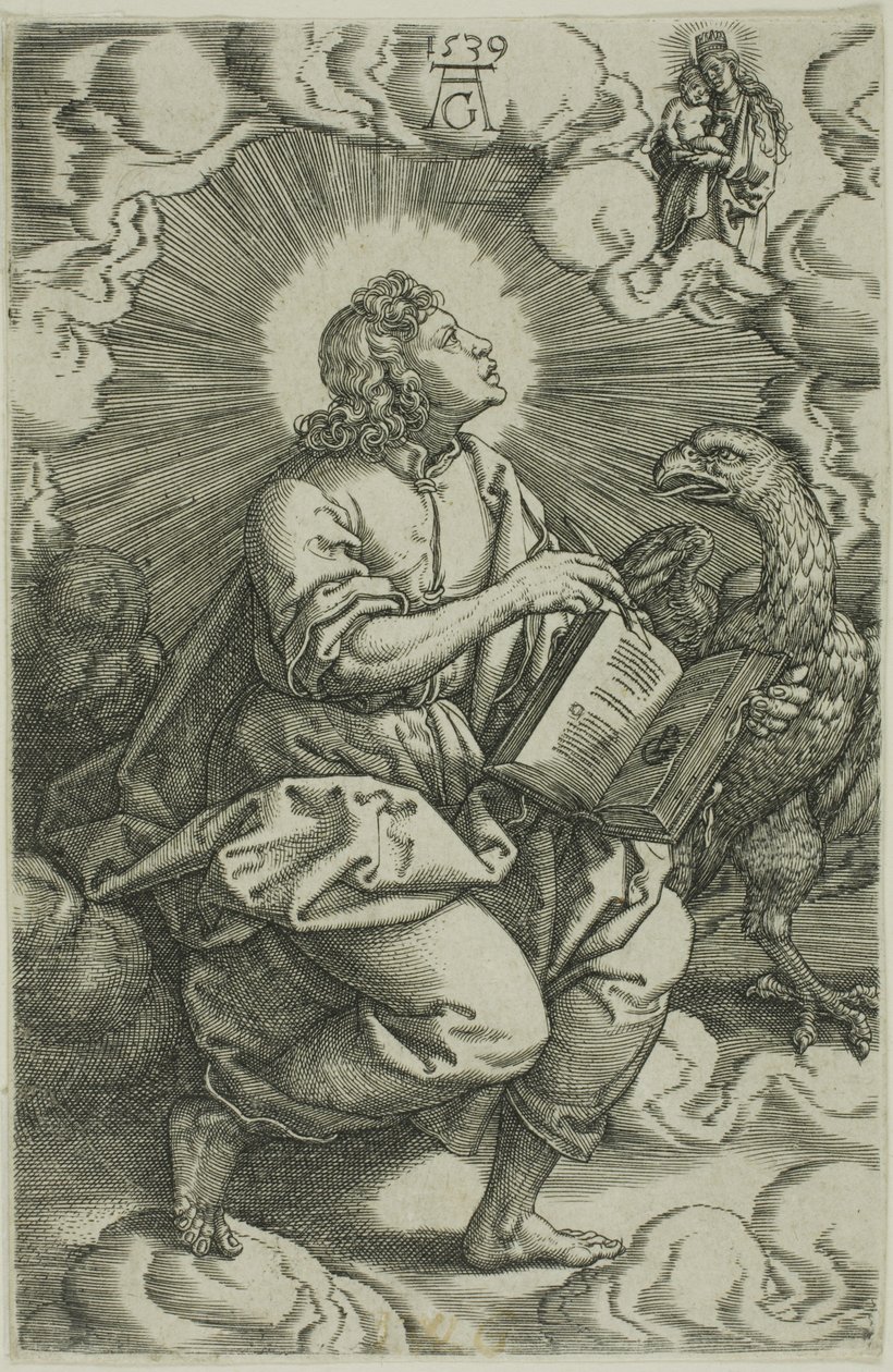 St. John, neljästä evankelistasta tekijältä Heinrich Aldegrever