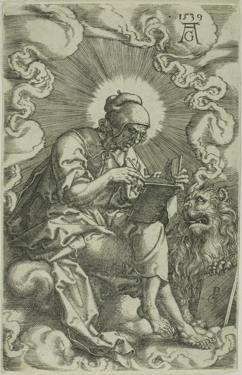 St. Mark, neljästä evankelistasta tekijältä Heinrich Aldegrever