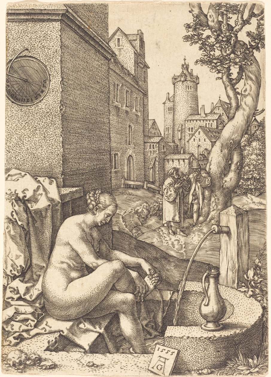 Susanna yllätti kaksi vanhinta, 1555. tekijältä Heinrich Aldegrever