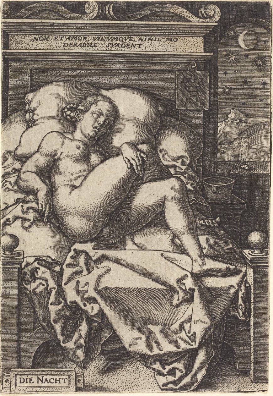 Yö, 1553. tekijältä Heinrich Aldegrever