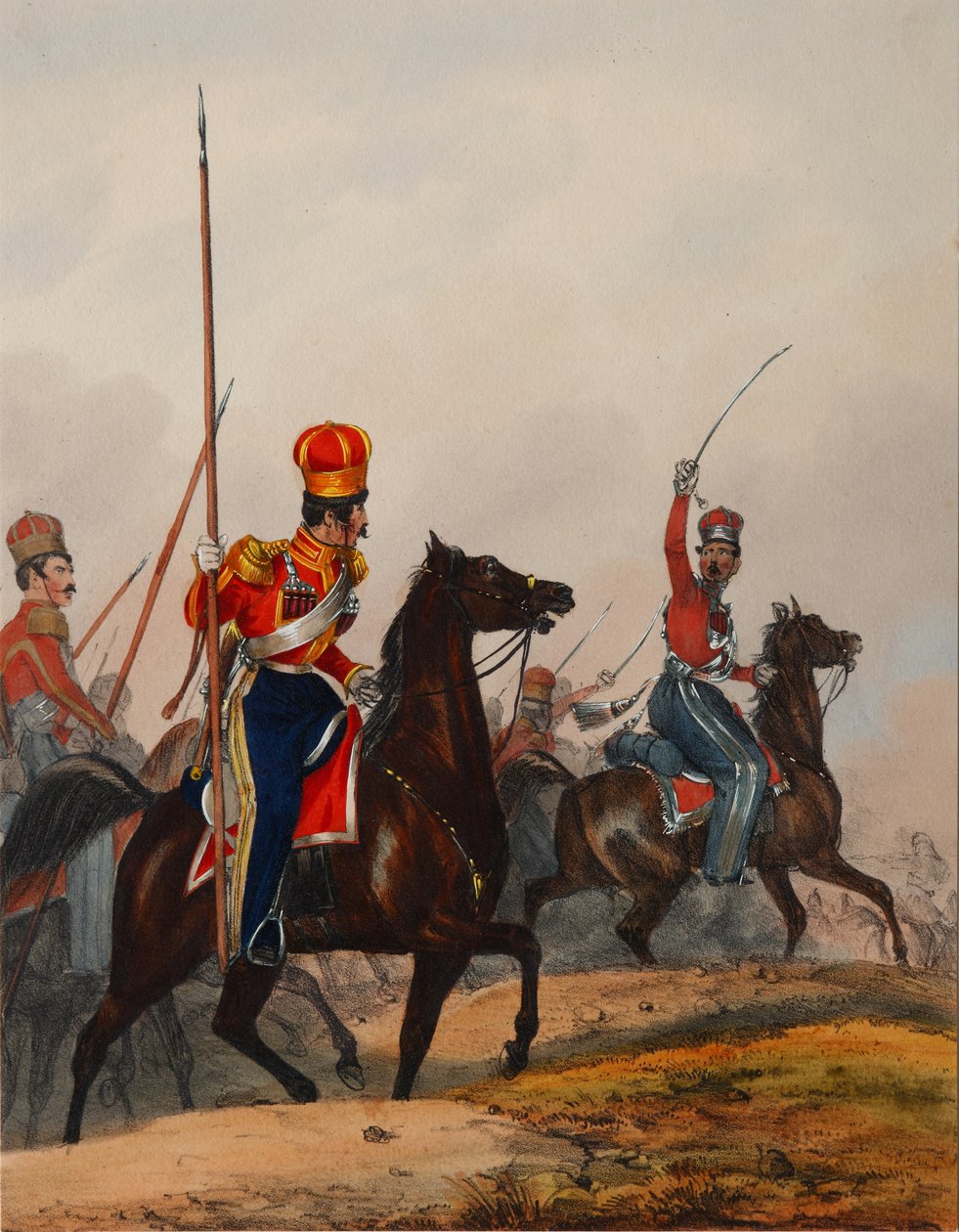 Krimin tatarien henkivartiolentue, 1840-luku tekijältä Heinrich Ambros Eckert