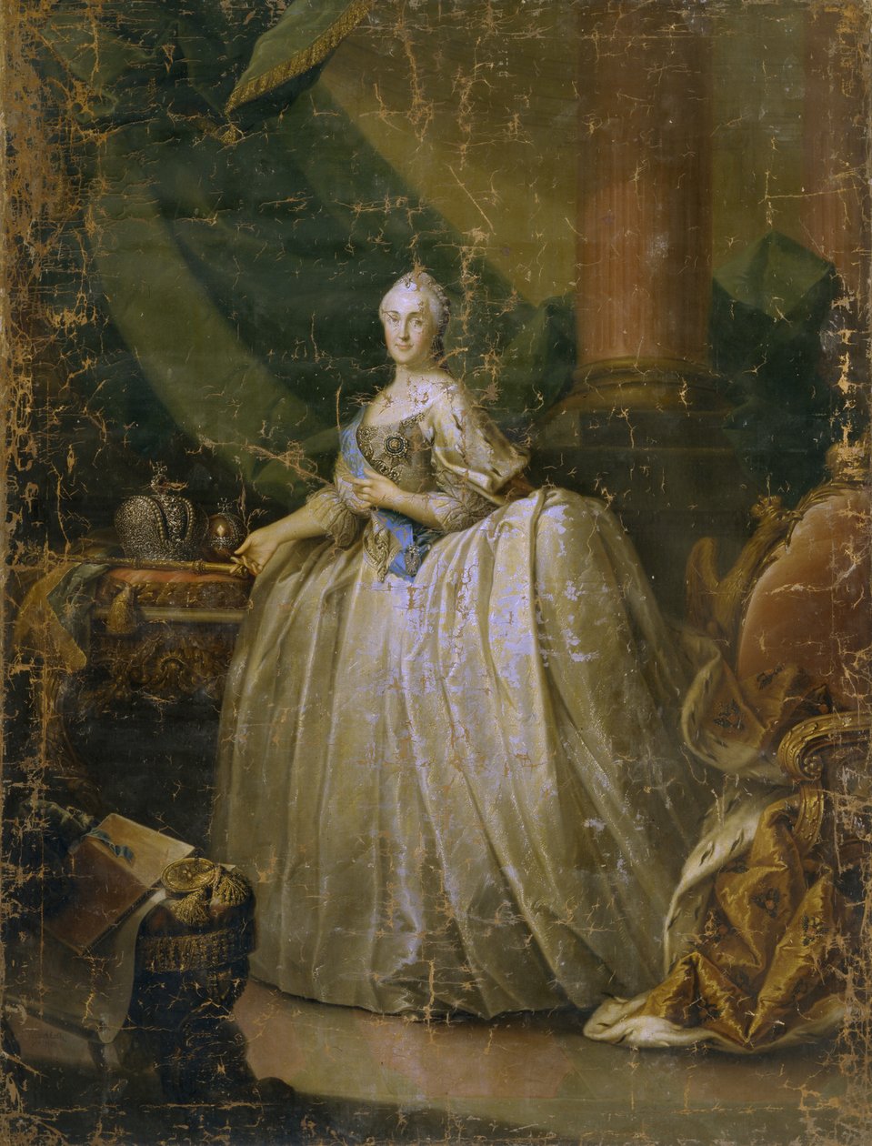 Keisarinna Katariina II:n muotokuva 1729-1796, 1765 tekijältä Heinrich Buchholz