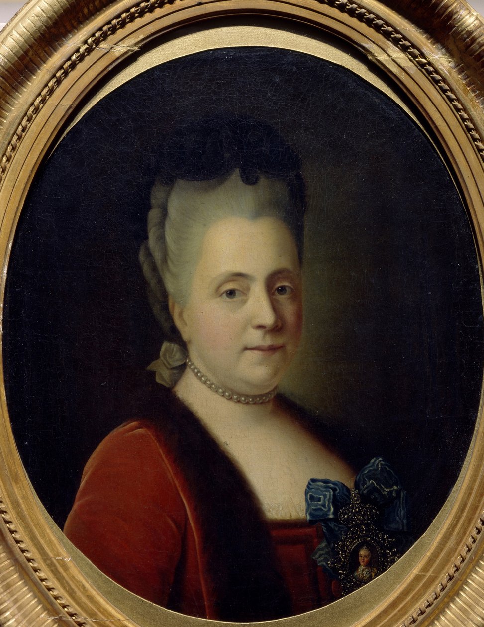 Odottajaprinsessa Daria Aleksejevna Golitsynan muotokuva 1724-1798, 1772 tekijältä Heinrich Buchholz
