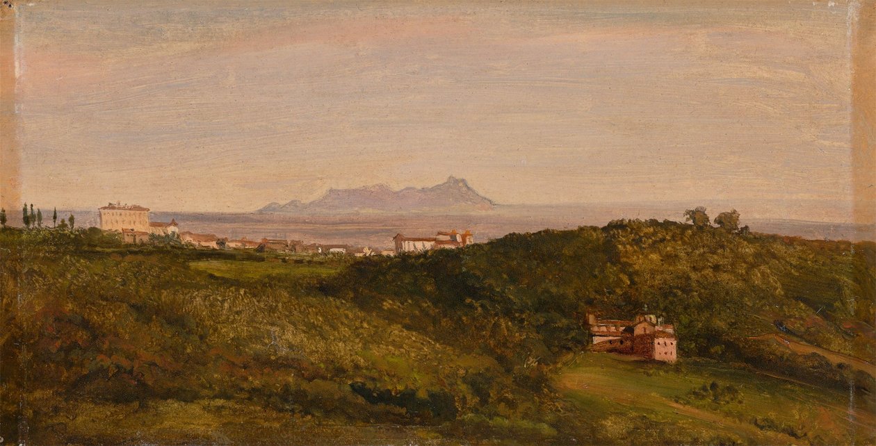 Heinrich Bürkel - Näkymä Monte Circeosta. Noin 1853 tekijältä Heinrich Burkel