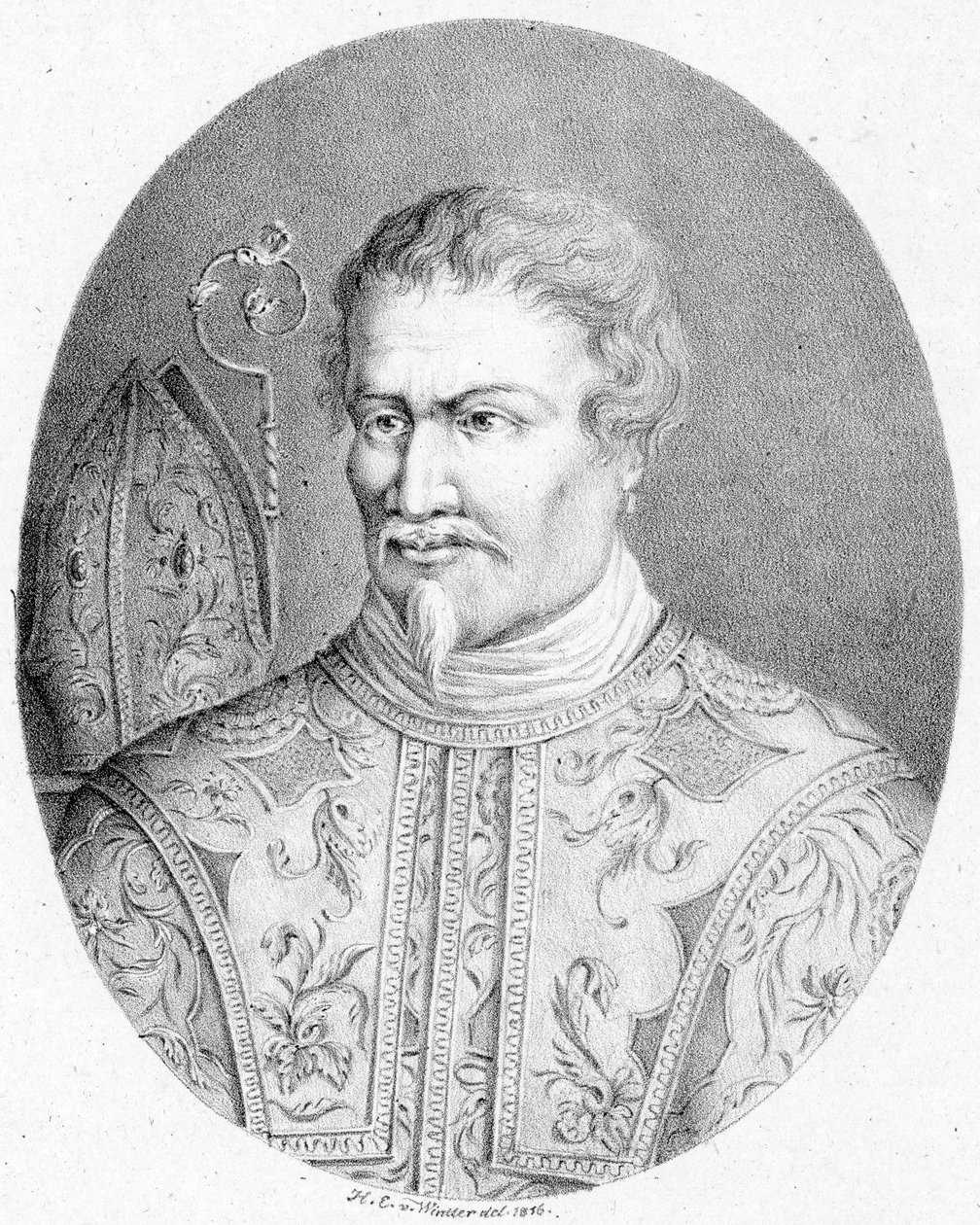 Kuvattu henkilö:  Agostino Steffani tekijältä Heinrich Eduard Winter