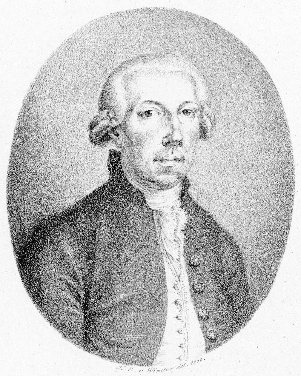 Kuvattu henkilö:  Friedrich Hartmann Graf tekijältä Heinrich Eduard Winter
