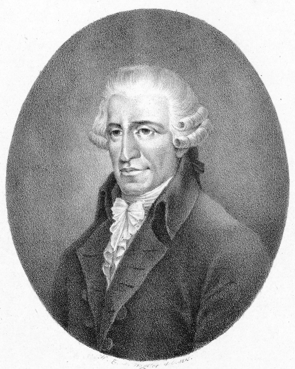 Kuvattu henkilö:  Joseph Haydn tekijältä Heinrich Eduard Winter