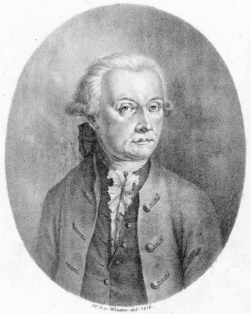 Kuvattu henkilö:  Leopold Mozart tekijältä Heinrich Eduard Winter