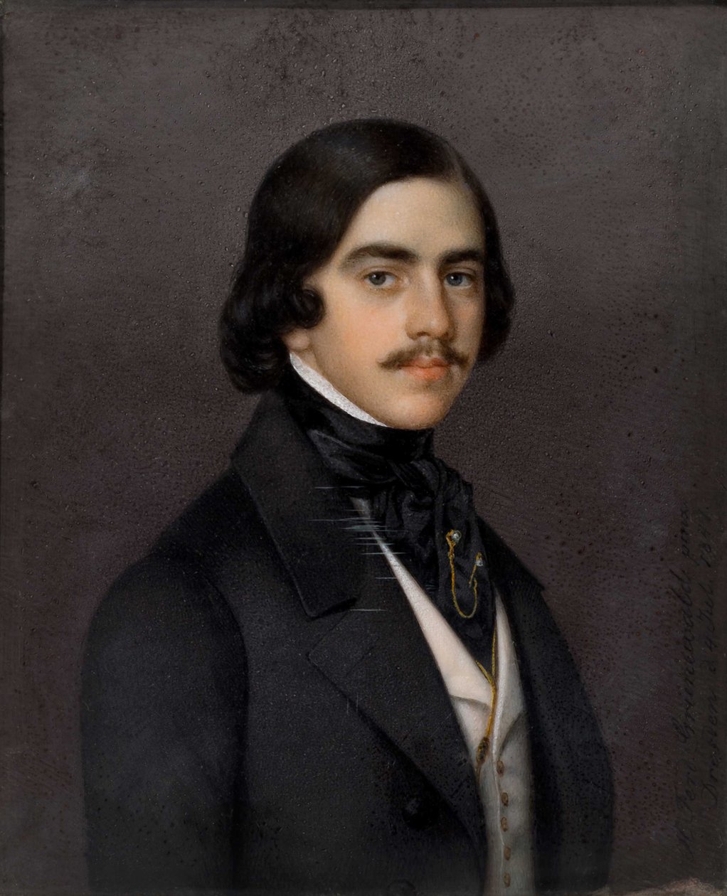 Mihail Aleksandrovitš Bakuninin muotokuva 1814-1876, 1841. tekijältä Heinrich Ferdinand Grünewald