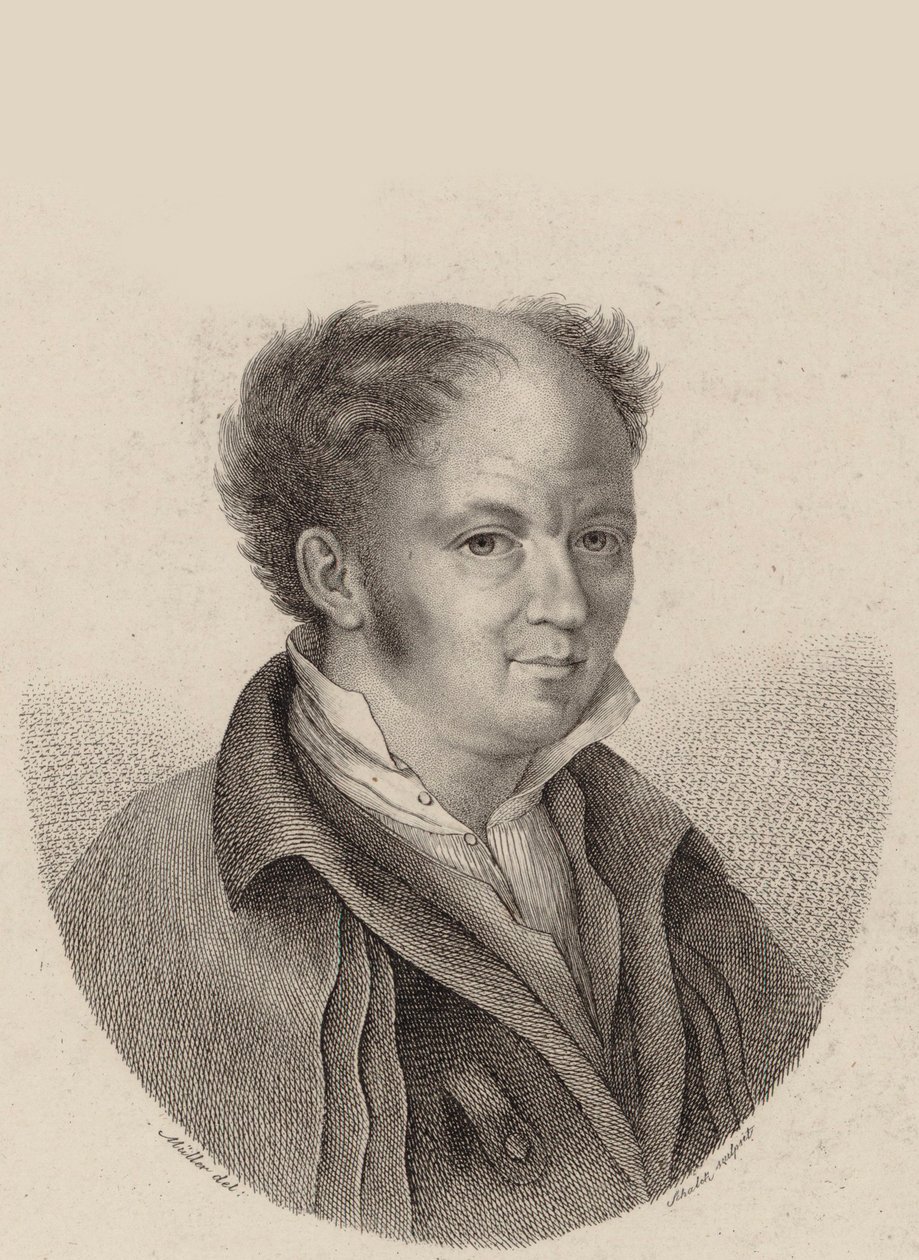Säveltäjä Gottfried Weberin muotokuva 1779-1839, noin 1820. tekijältä Heinrich Franz Schalck