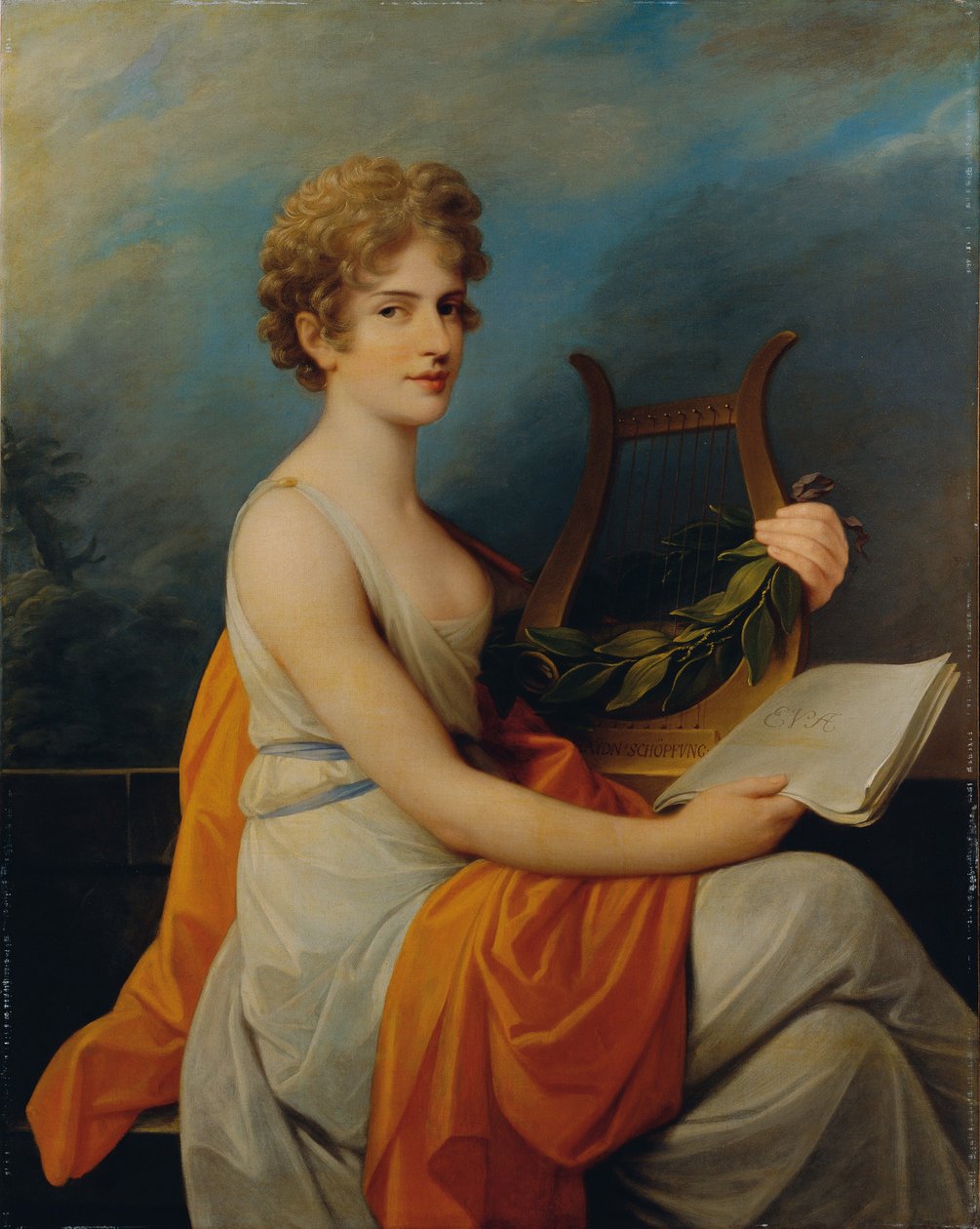 Oopperalaulaja Therese Saalin muotokuva 1782-1855 Evenä, 1802. tekijältä Heinrich Friedrich Füger