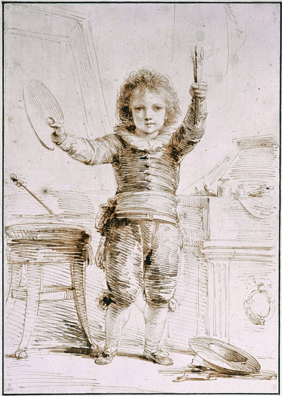 Taiteilijan poika, n. 1793 tekijältä Heinrich Friedrich Füger