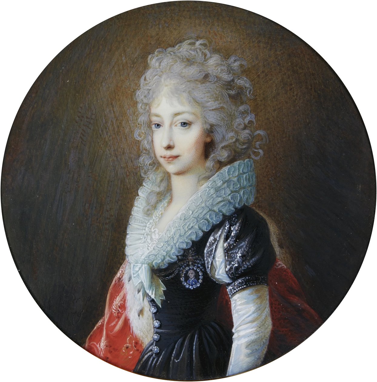 Muotokuva Itävallan arkkiherttuattaresta Marie Clementinestä, myöhemmin Napolin kruununprinsessasta (1777-1801). tekijältä Heinrich Füger