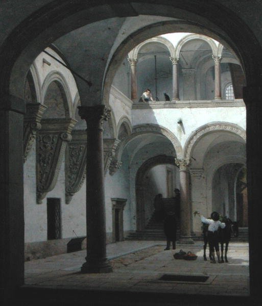 Palazzo Favan sisäpiha, Bologna tekijältä Heinrich Hansen