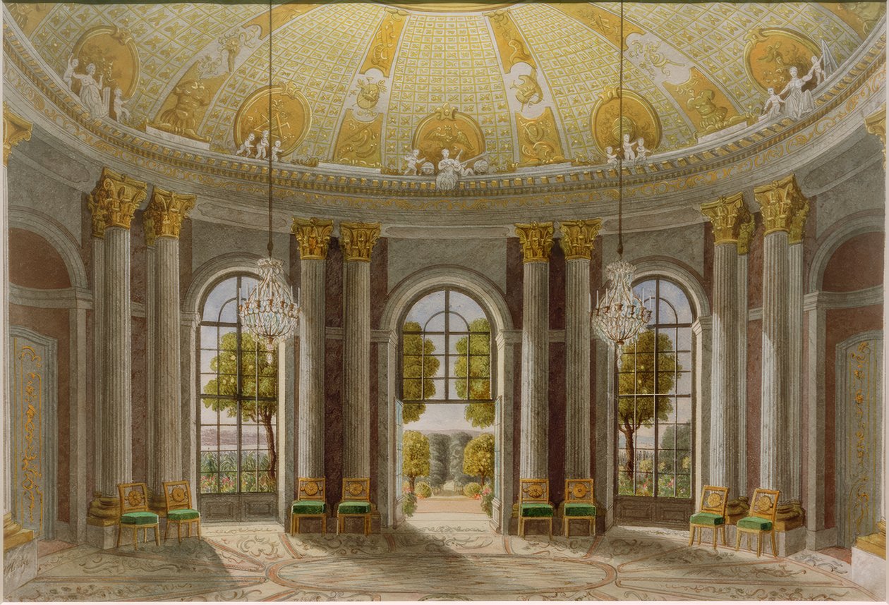 Sanssoucin palatsin marmorisali tekijältä Heinrich Hintze