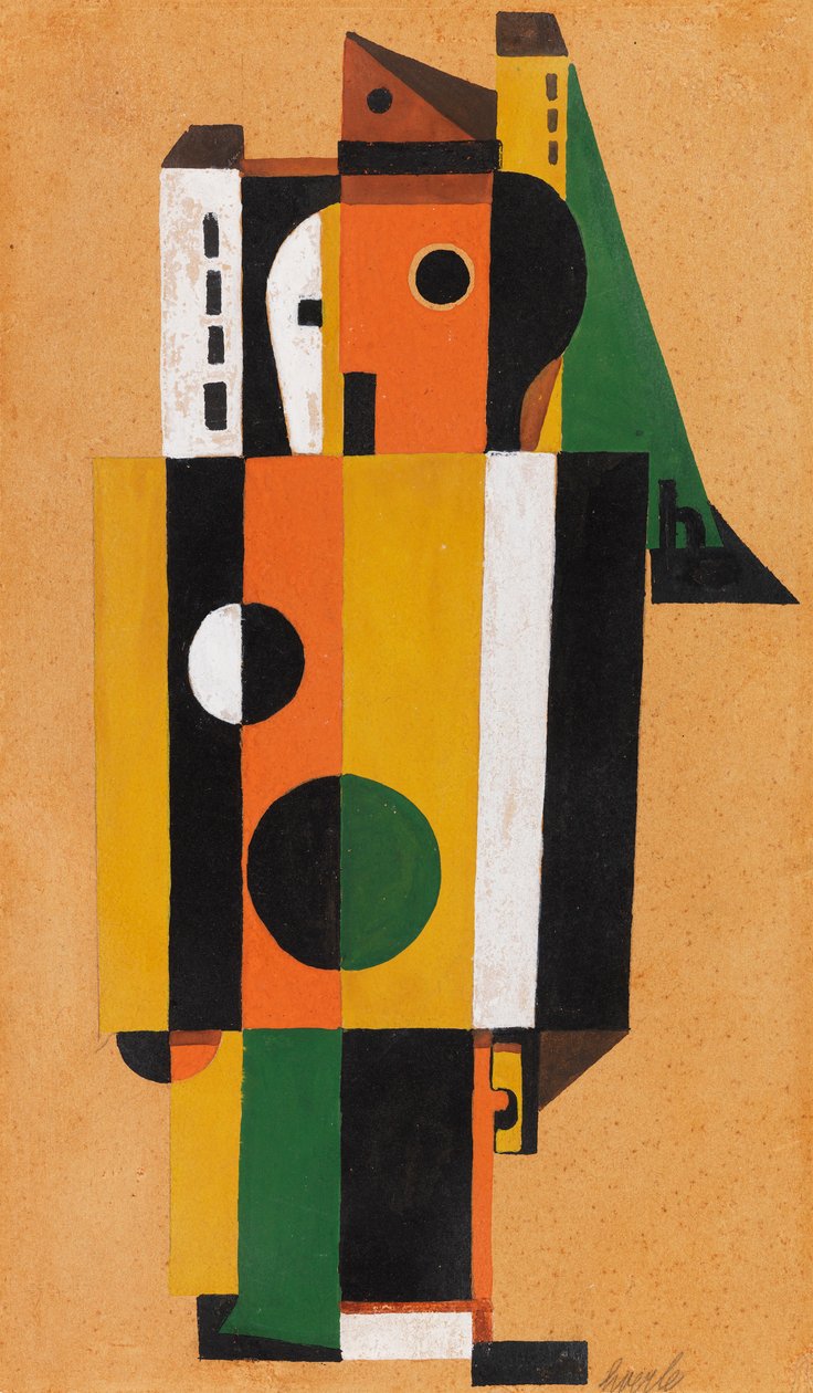 Tapaaminen, 1925. tekijältä Heinrich Hoerle