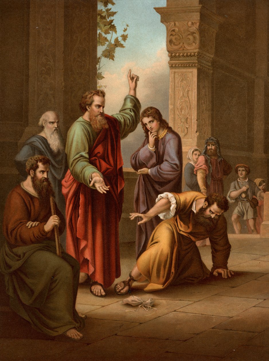 Ananias ja Sapphira tekijältä Heinrich Jenny