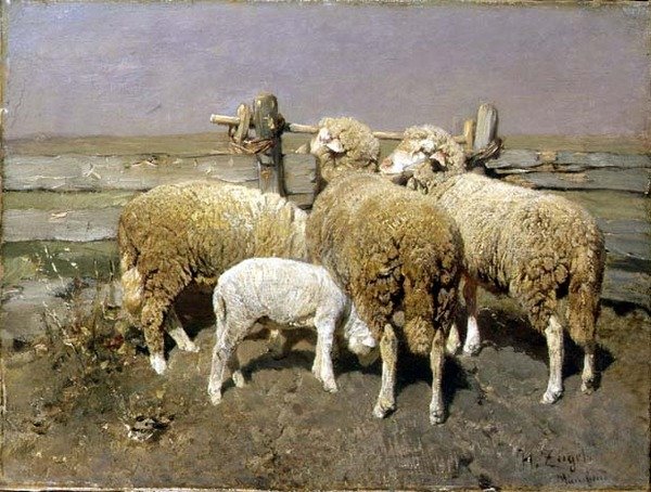 Lampaat kynsissä tekijältä Heinrich Johann von Zugel