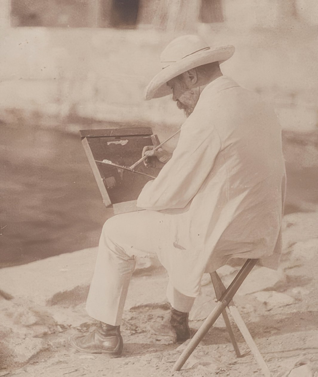 Rantamaalari (luultavasti Hugo Henneberg). 1906 tekijältä Heinrich Kuhn