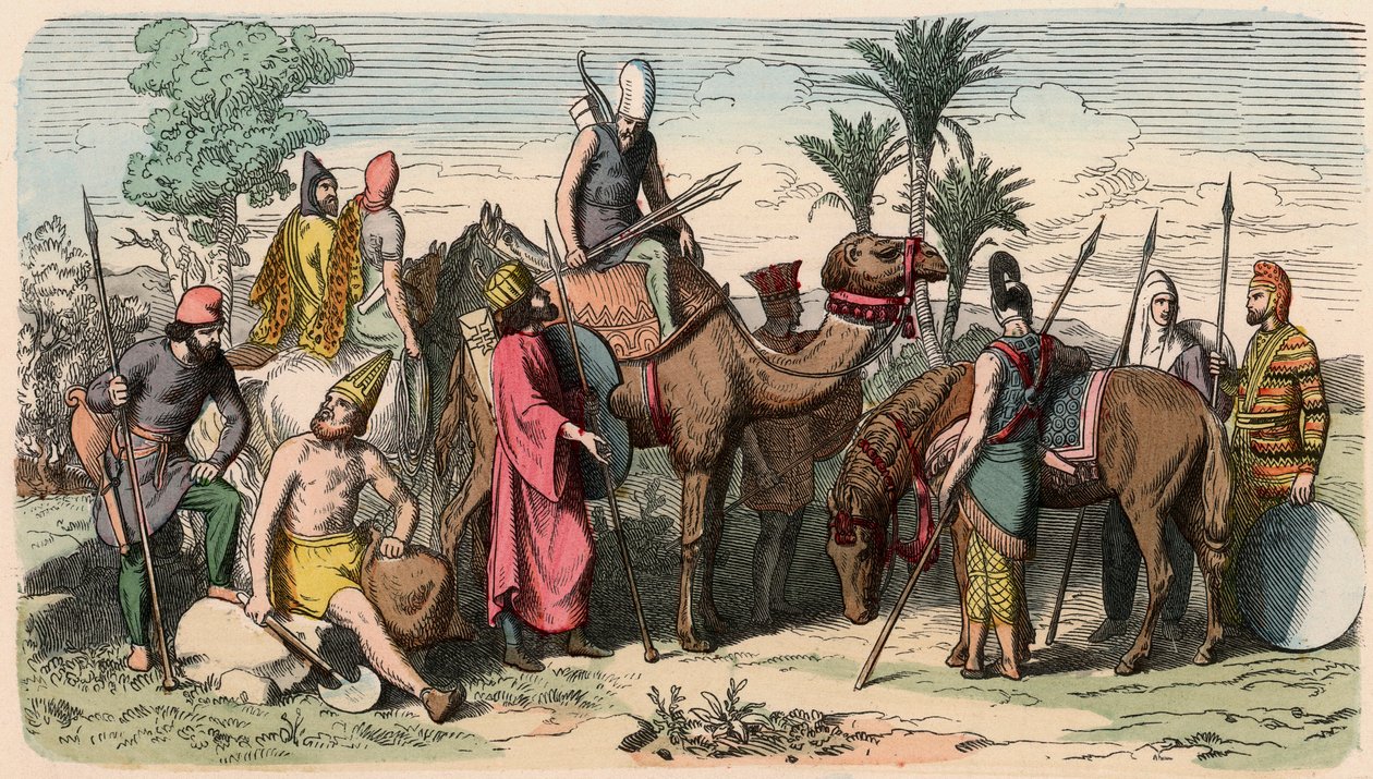Old Orient / persialaiset: Persian armeijan mekko tekijältä Heinrich Leutemann
