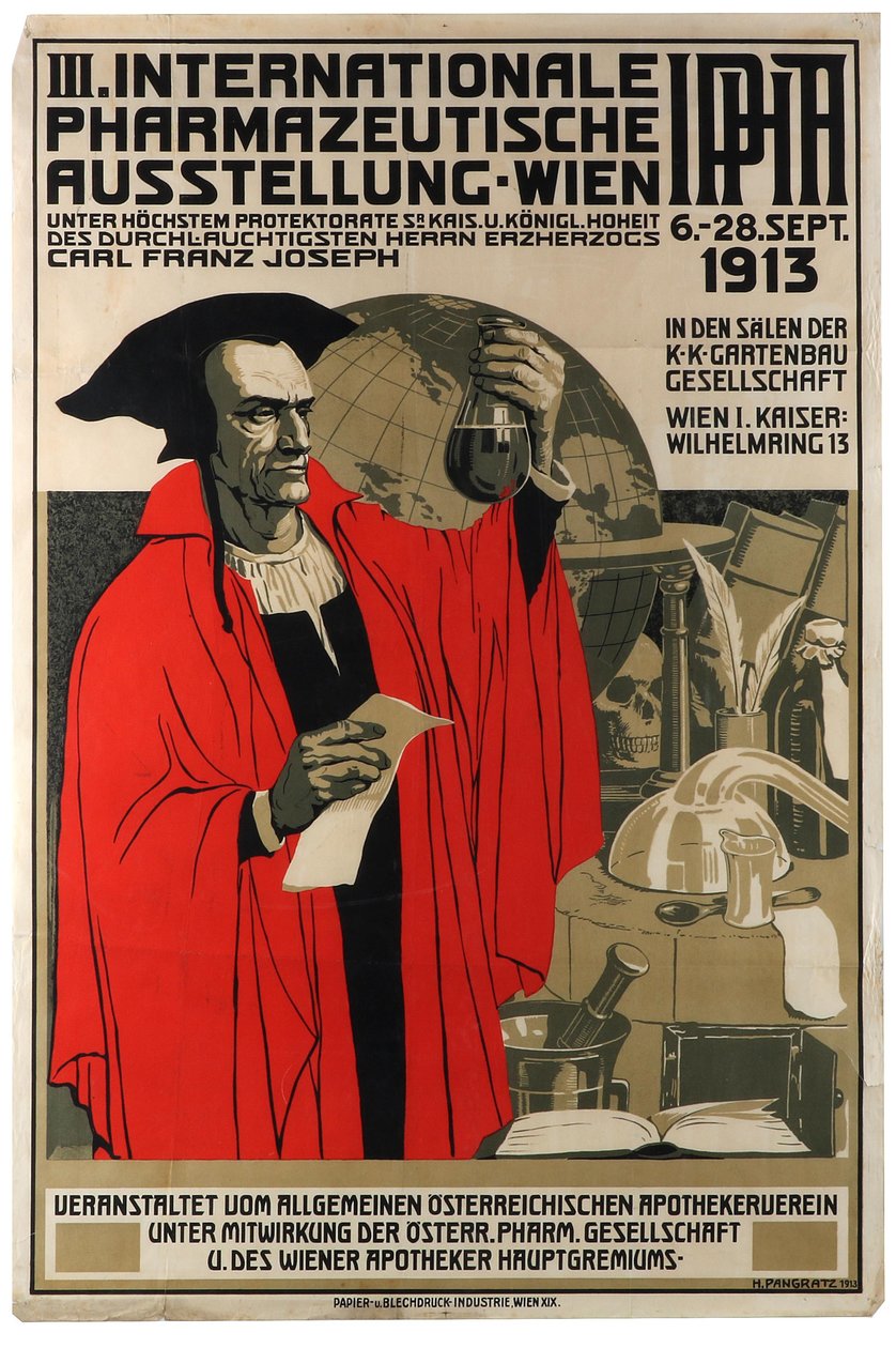 III kansainvälinen farmaseuttinen näyttely Wienissä, 1913. tekijältä Heinrich Maria Pangratz