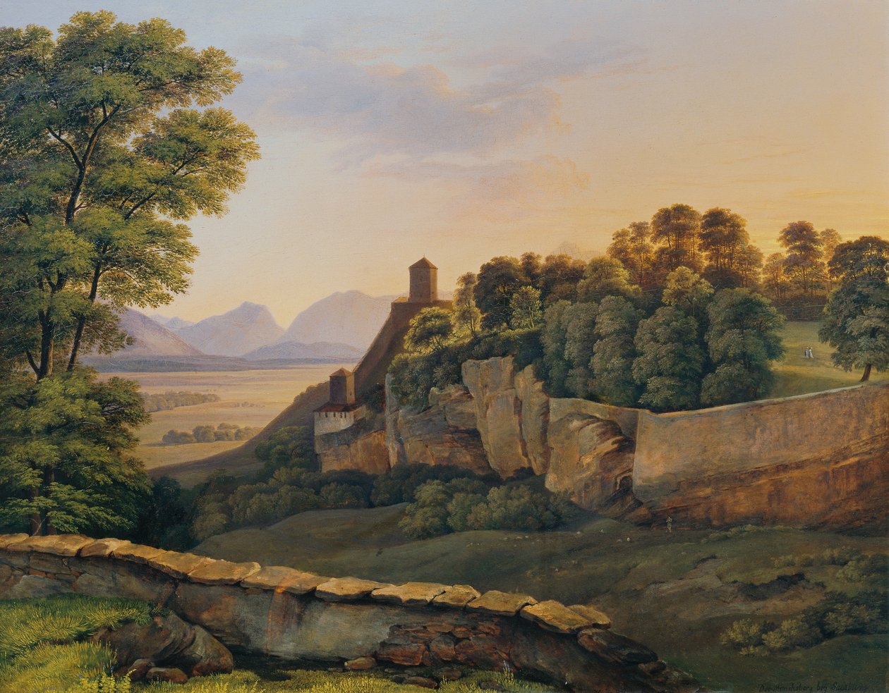 Mönchsberg lähellä Salzburgia tekijältä Heinrich Reinhold