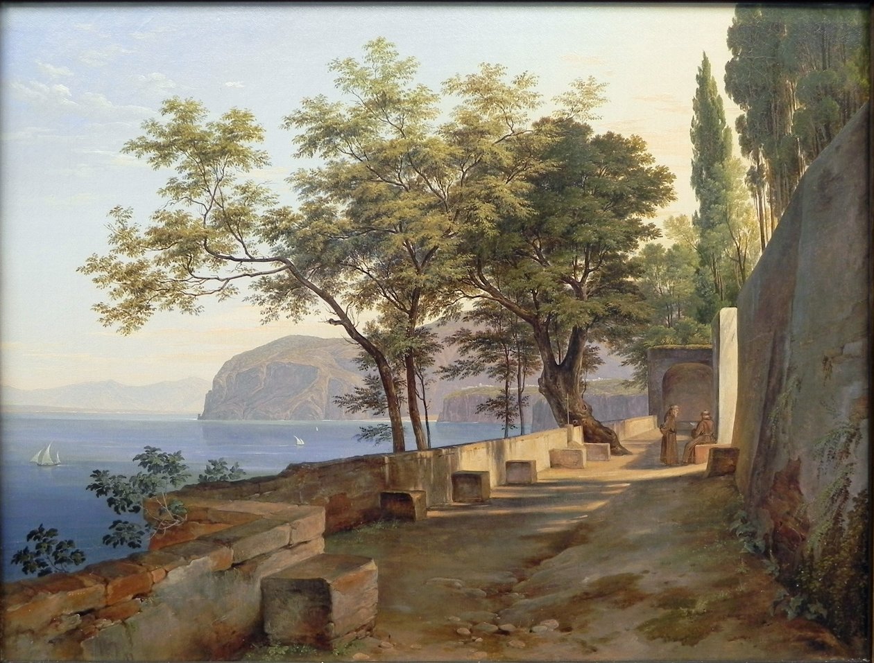Saksa: Terrasse des Kapuzinerklosters in Sorrent Kapusiinien luostarin terassi Sorrentossa. tekijältä Heinrich Reinhold